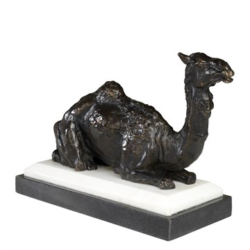 Camel on marble base
